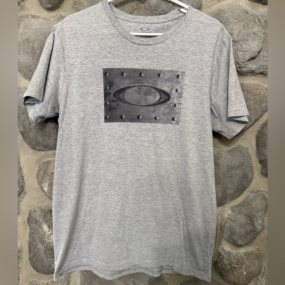 Oakley Logo Graphic Tee Gray Size L